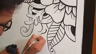 Mural dinding super mudah