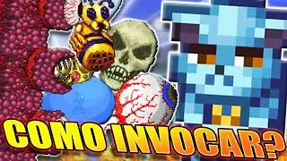 COMO INVOCAR A TODOS LOS JEFES EN TERRARIA - PREHARDMODE