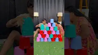 Mom and son colour full mag paramid collect challenge win money money game three three 43344#shorts