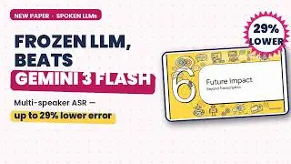 A Frozen LLM Beats Gemini 3 Flash at Multi-Speaker ASR