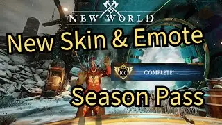 Season Pass Armor Skin & Emote Showcase - New World (S1 Fellowship & Fire)
