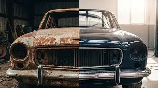 ASMR Car Restoration &mdash; Turning a Completely Rusted Abandoned Car Into Brand New