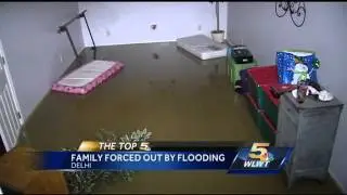 Flooding forces Delhi family from home