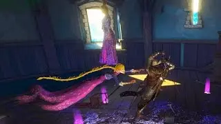 The Witcher 3 Blood and Wine: Longlocks Boss Fight (4K 60fps)