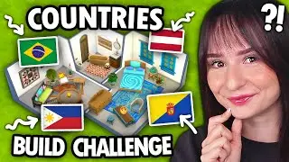 Every room is a RANDOM COUNTRY build challenge in The Sims 4