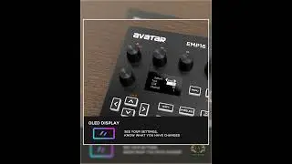 Avatar EMP16 MIDI Pad Controller &ndash; 16 RGB Pads, Wireless BT5.0 & DAW Integration for Music Produc...