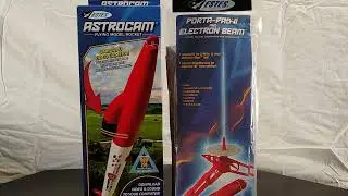 Estes Astrocam Flying Model Rocket Kit and Estes Porta Pad Launch pad Kit. #Rocketry#estesastrocam