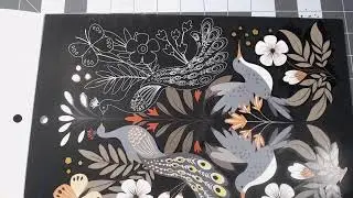 Judy's Handmade Creations is Live working on Scratch Art Paper Pad and chat