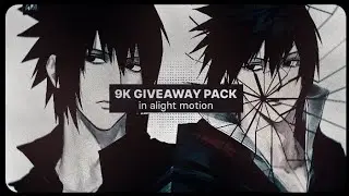 9K GIVEAWAY PACK IN ALIGHT MOTION - ZOOM, CC, TRANSITION + QR CODE