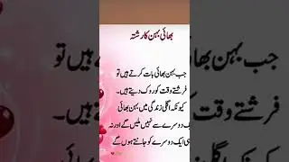 Bhai Bahan Ka Rishta🤲🏻#poetry #quote#short #islamicgreeting #islamicchannel ❤️&zwj;🩹🌿✨