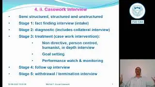 Social work lecture series social case work Unit 4 Part 1 tools