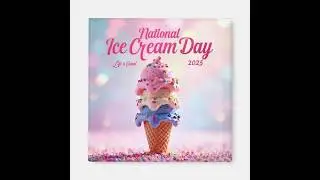 Happy National Ice Cream Day! Sunday July 20, 2025 #icecream #nationalicecreamday Ice cream sundae