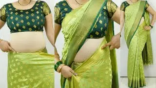 Banarasi silk saree draping tutorial for beginners | New saree draping tips & tricks | Sari wear