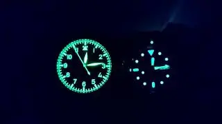 Lume Battle: Seiko SKX lumibrite VS San Martin radioactive waste
