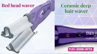 Bed Head Wave Artist | For Beachy Waves Ceramic Deep Hair Waver | Purple