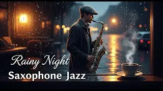 Sweet Rainy Night Saxophone 🌧 Relaxing Instrumental & Rain Sounds for Sleep & Study