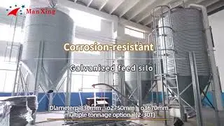 Galvanized Feed Silos Facilities #steelsilo #galvanizedsteelsilos #silos