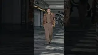 Model walks the runway at the Etro FW2021 fashion show