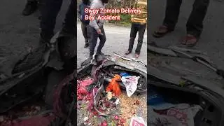 Swgy Zomato Delivery Boy Accident | Swgy Zomato | Road Accident | Bike Accident | #driverproblems