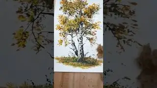 🎨 Рисуйте текстуру органического листа губкой! Присоединяйтесь к проекту &laquo;Деревья&raquo; на моём сайте ...