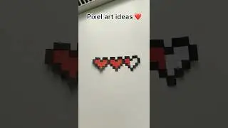 Easy pixel art ideas ❤️❤️❤️ #pixelartideas #art #pixelart #pixel #shorts
