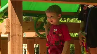 Little Glen Allen girl with leukemia gets a big backyard surprise