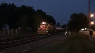TRRS 383: CSX Q327 Meets Amtrak #370 - Conductor Gives a Rollby