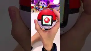 Pokemon Mecha-Nage Monster Ball Toy. Newest Pokemon Violet & Scarlet inspired LCD Toy ASMR Unboxing