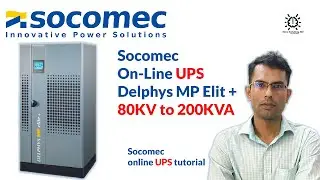 socomec online ups delphys mp elite+ 80kvato 200kva | online ups tutorial