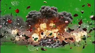 Dynamic Green Screen Car Crash Explosion &ndash; Action-Packed VFX Stock Footage