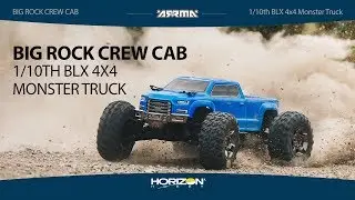 ARRMA BIG ROCK CREW CAB 4X4 3S BLX - RTR Brushless 1/10th  Monster Truck