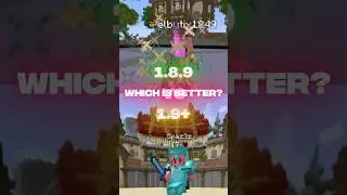 1.8.9 vs 1.9+ hitsync #minecraft #pvp #shorts