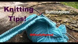 Knitting Tips & Techniques! How to make a buttonhole in a baby cardigan.