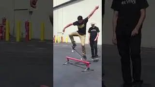 Gabe lands his first FS Boardslide #shorts