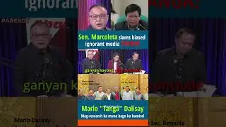 Sen. Marcoleta confronted biased, disrespectful anchor, straightforward na reaksiyon &ldquo;Tanga