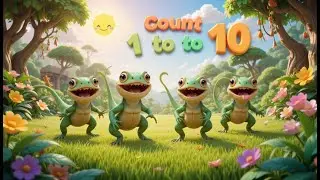 Iguana Counting | Learn Numbers 1 to 10 with Iguanas | Fun Reptile Counting Song for Kids