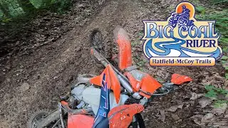 Dirt Bike Rides Every Trail at West Virginia's Newest Trail System: Big Coal River Part 1 of 2