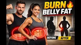 Belly Fat Loss Workout 🔥 Burn Stubborn Fat at Home (No Equipment, All Levels)