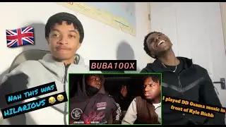 UK London Guys Reacts to - Buba100x - I PLAYED DD OSAMA MUSIC IN FRONT OF KYLE RICHH 🇬🇧 (Reaction)