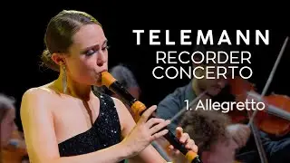 G. Ph. Telemann: Recorder Concerto in C major, TWV 51:C1, 1. Allegretto,  Vera Bieber