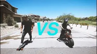 Boosted Board VS Supreme Dirt Bike Race