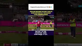 England becomes the first team to score 300 runs in a T20i 💀😱 #cricket #shorts #shortfeed