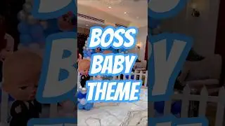 1st birthday party decoration ideas for a boss baby theme, to your place #bossbaby #bossbabytheme