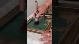 Bold DIY Furniture Flip | Midnight Green & Conch Silk Paint Makeover ✨ #diy #furnitureflip