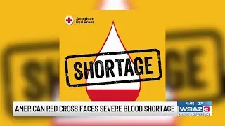 American Red Cross faces severe blood shortage