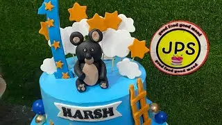 2 tyre beautiful teddy bear cake ￼