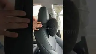 This headrest pillow is perfect for those long drives! #tesla #modely #teslaaccessories #shorts