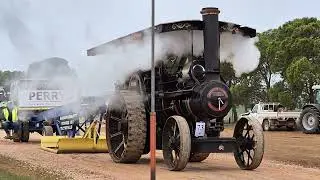 Traction engine, Christina Alice, showing how it's done again, Mundoora  Tractor Pull, Australia