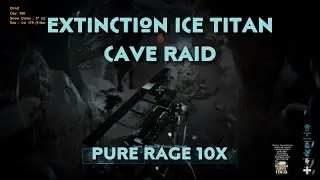 ARK survival Evolved | extinction ice titan cave raid | online raiding bobs | PURE RAGE