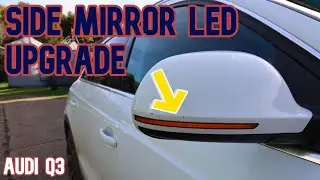 Audi Q3 Side Mirror LED indicator upgrade to Dynamic mode! Cool cheap upgrades! 5% OFF